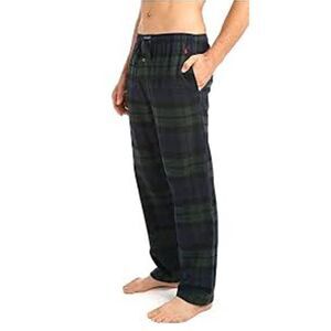 Polo Ralph Lauren Men's Navy Cotton Plaid Elastic Waist Sleepwear Pants Medium